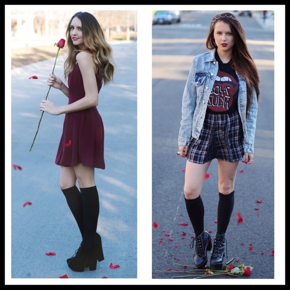 3 PAIRS B.O.C. TALL KNEE HIGH BOOT SOCKS A3C - Picture 3 of 8